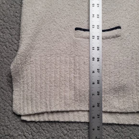 J Crew Sweater Womens Large XL Cream Long Front Pocket Cardigan BA055 - Picture 11 of 11